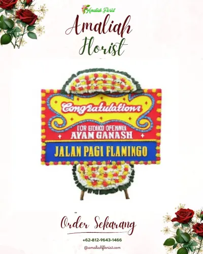 Bunga Papan Congratulation di Karacak